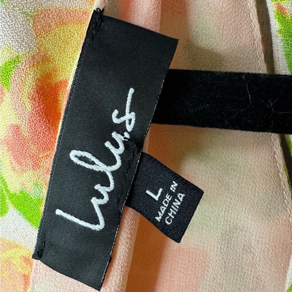 Lulu’s Floral Print Mini Dress. NWT. Size Large - Picture 10 of 11